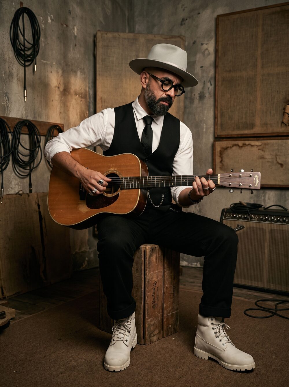 Mario Sandoval, cantante mexicano, retrato de estudio